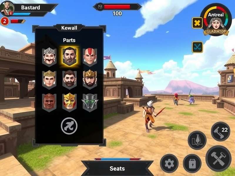 Kebab Realm Gladiator battle arena gameplay